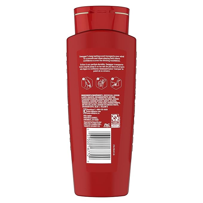 Old Spice Men's Body Wash Swagger Scent, 24/7