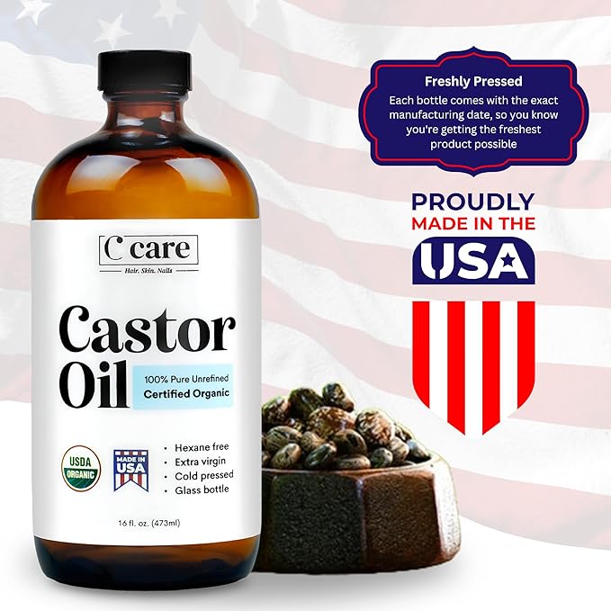 Castor Oil Organic Cold Pressed Unrefined