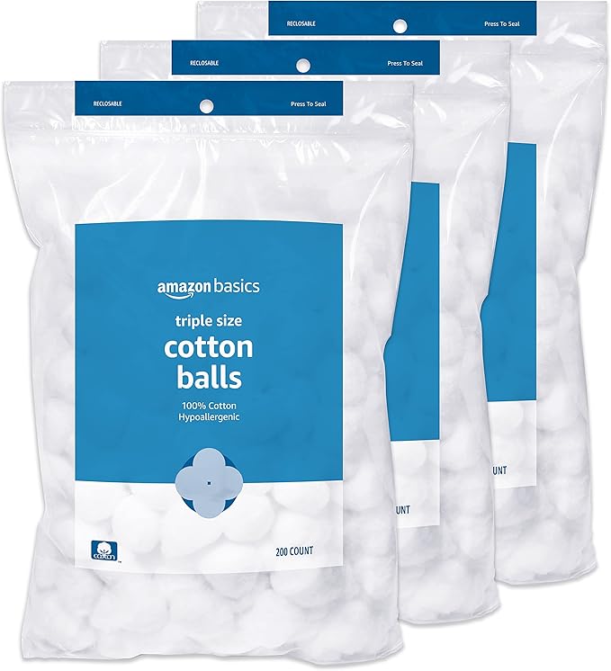 Amazon basics cotton balls, 600