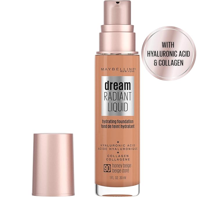 Maybelline Dream Radiant Liquid Medium Coverage Hydrating Makeup, 1 Count