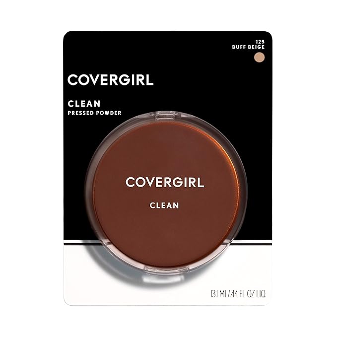 Covergirl Clean Pressed Powder Foundation, 125 Buff Beige, Fl Oz