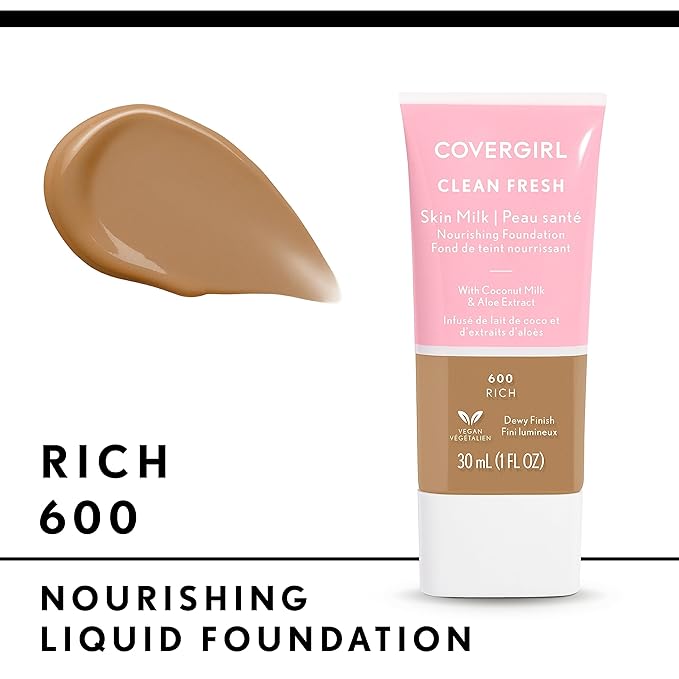 COVERGIRL Clean Fresh Skin Milk Foundation, Rich, 1 may vary)