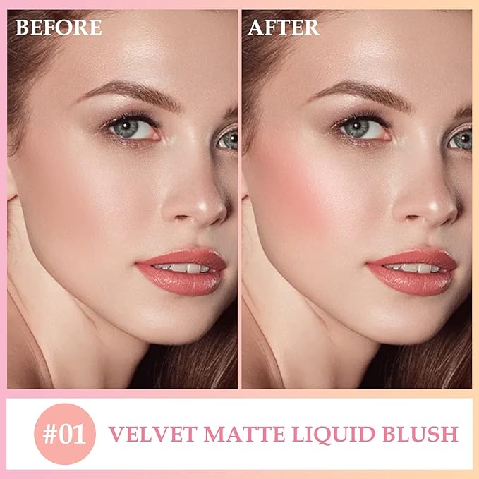 Boobeen Liquid Blush Velvet Cream Blush Makeup Matte Face