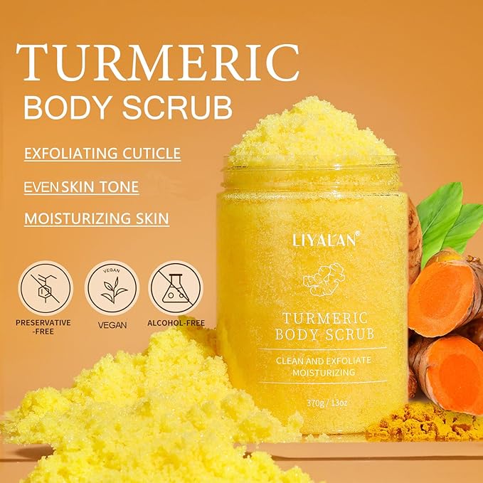 Liyalan Turmeric Body Scrub Moisturizing and