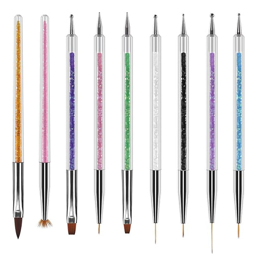 Artdone 9PCS Nail Art Brushes