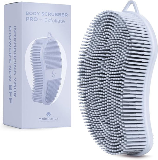 Mainbasics exfoliating silicone body scrubber