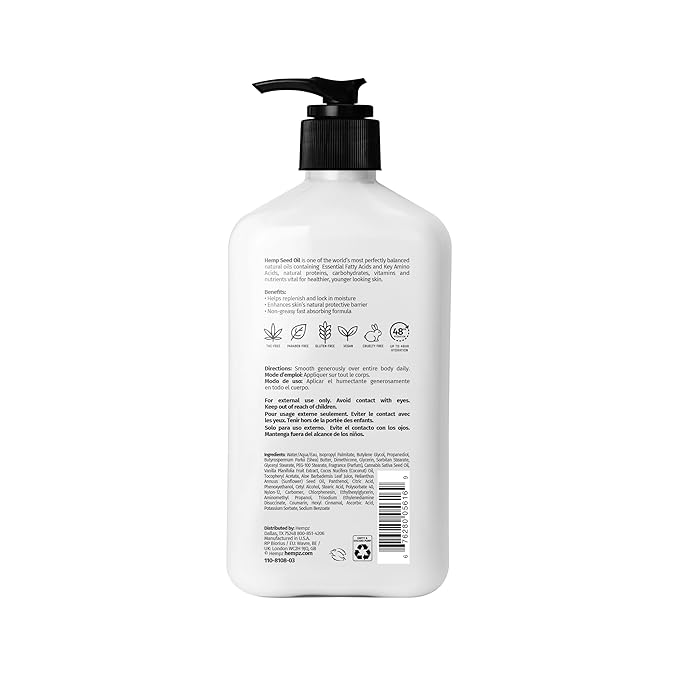 Hempz Whipped Vanilla & Coconut Cream 17 oz