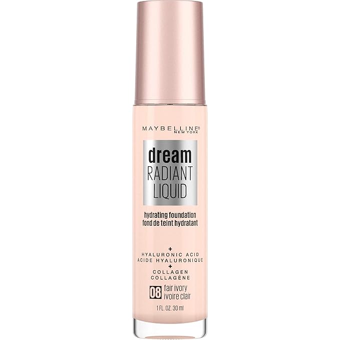 Maybelline Dream Radiant Liquid Medium Coverage Hydrating Makeup, 1 Count