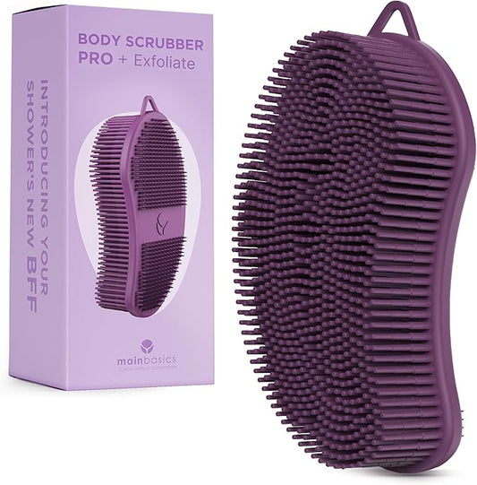 Mainbasics exfoliating silicone body scrubber