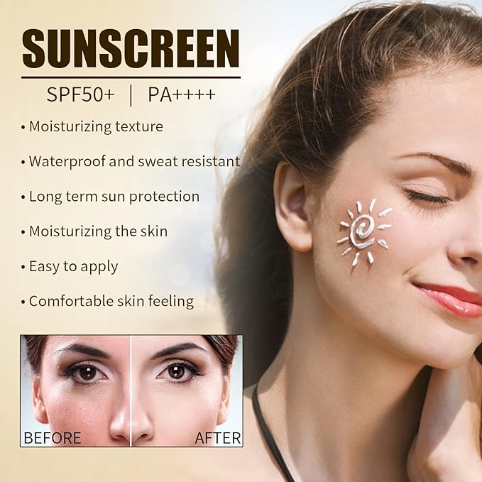 2 Pcs Relief Sun Organic Sunscreen, Moisturizing