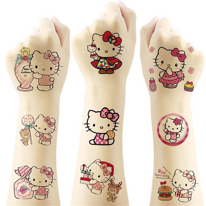 40pcs hello kitty temporary tattoos