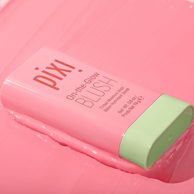 Pixi On-the-Glow Blush, Hydrating Tinted Moisture Blush Stick Paraben-Free (Fleur) 19g