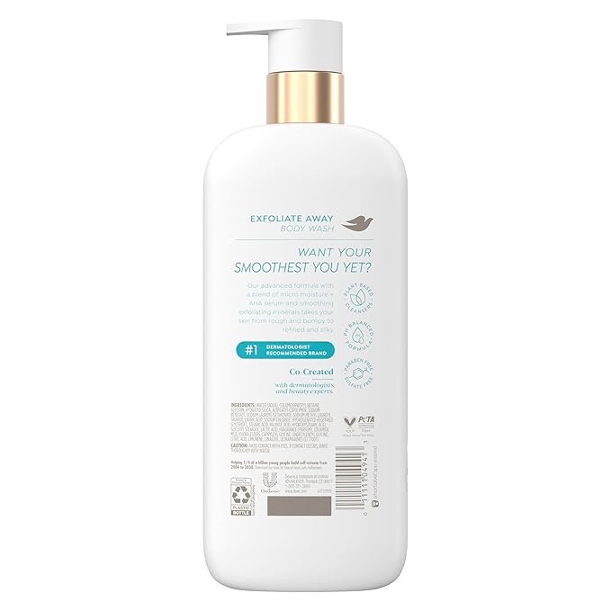 Dove Body Wash Exfoliate Away Micro-polishes 18.5 oz