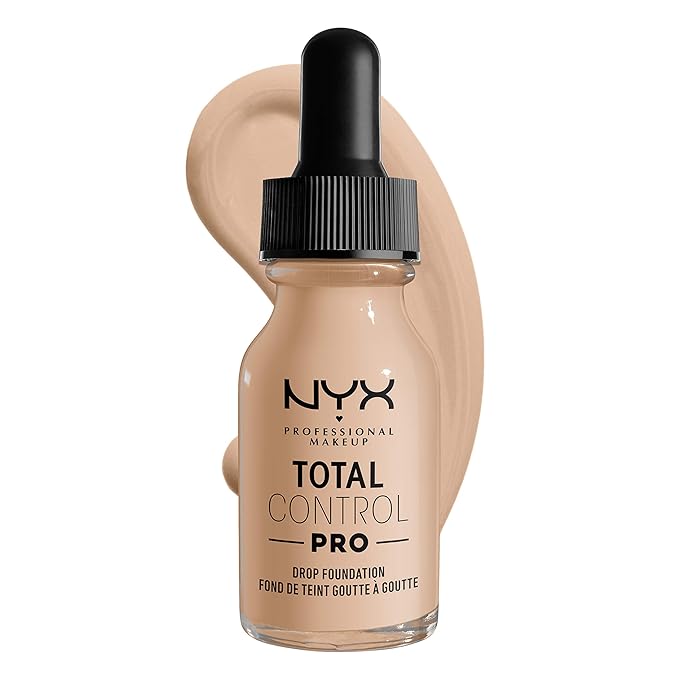 NYX PROFESSIONAL MAKEUP Total Control Pro Drop Foundation, - Alabaster