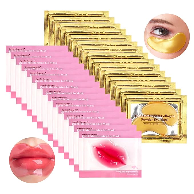 30 Pairs Lip Masks & Eye Moisturizing