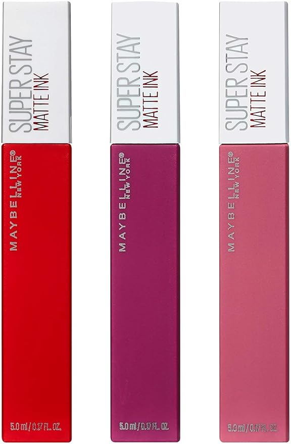 Maybelline Superstay Matte Ink Liquid Lipstick 3 Piece Lipstick