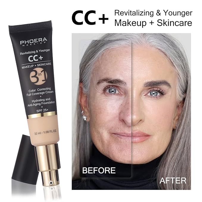 PHOERA Foundation,PHOERA CC+ Cream Color Correcting Anti Aging