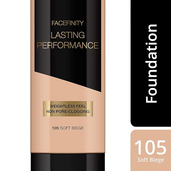 Facefinity Lasting Performance Foundation - 105 Soft Beige 1.18 oz