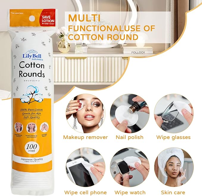 Lily bell cotton rounds for