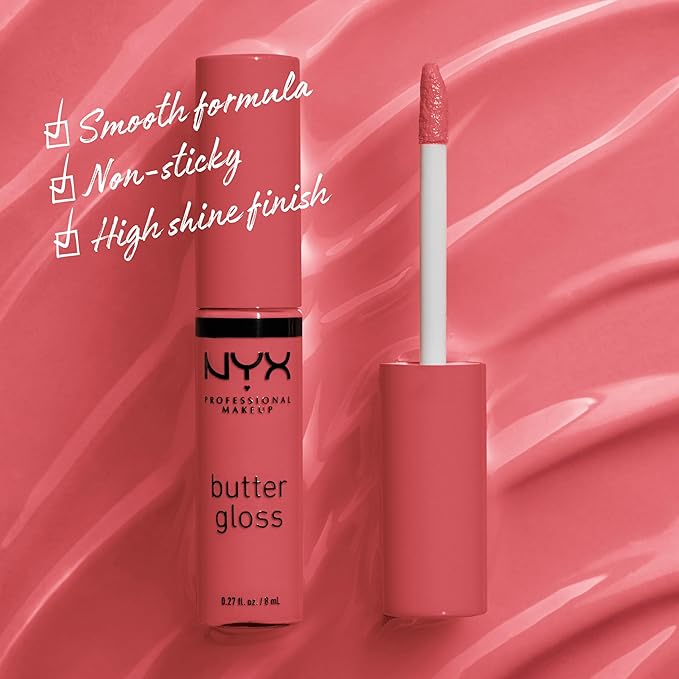 NYX PROFESSIONAL MAKEUP Butter Gloss, Non-Sticky Lip Gloss