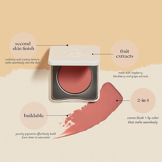 Honest Beauty 2-in-1 Creme Cheek Blush + Lip 1 oz