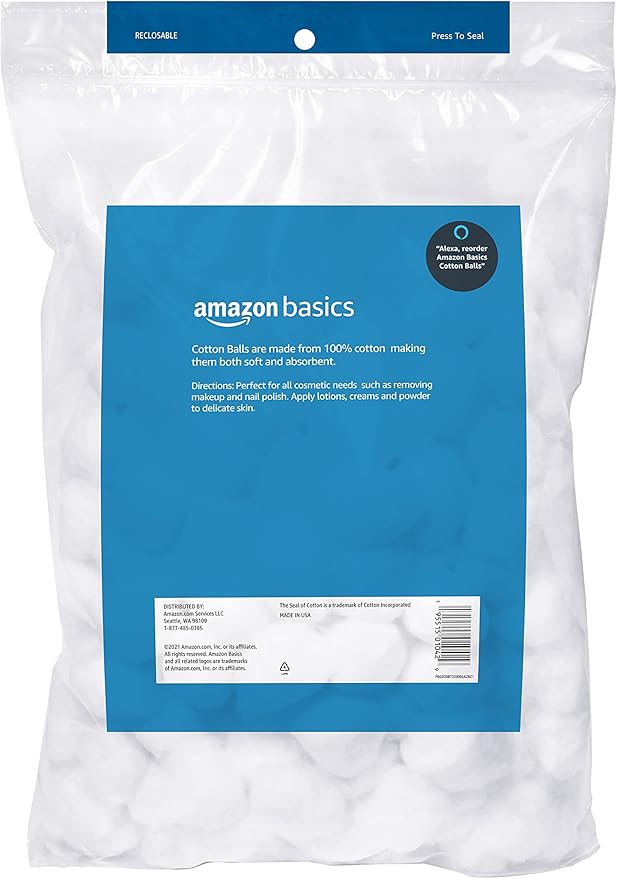 Amazon basics cotton balls, 200