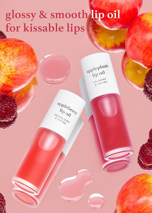 NOONI Appleseed Lip Oil Set - Appleberry & Lip