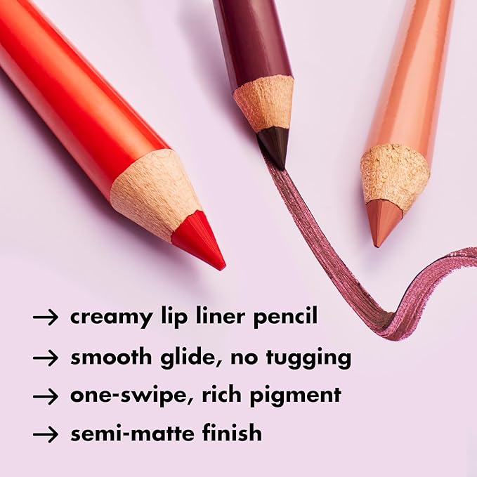 e.l.f. Cream Glide Lip Liner, Highly-Pigmented Pencil For Lip