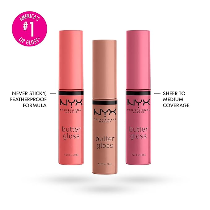 NYX PROFESSIONAL MAKEUP Butter Gloss, Non-Sticky Lip Gloss