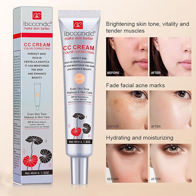 Color Correcting CC Cream With Centella Asiatica,Multi-Purpose Sk