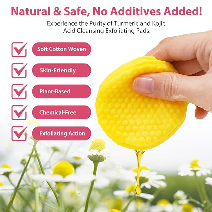 Turmeric cleansing pads, 40pcs turmearic