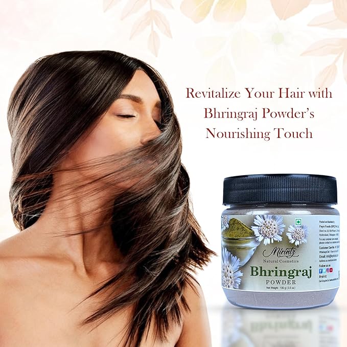 100% Natural Bhringraj Powder | (100 gms) False Hair Mix