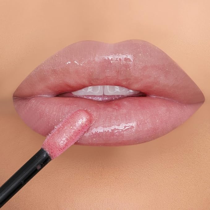 K7l pink glitter lip gloss