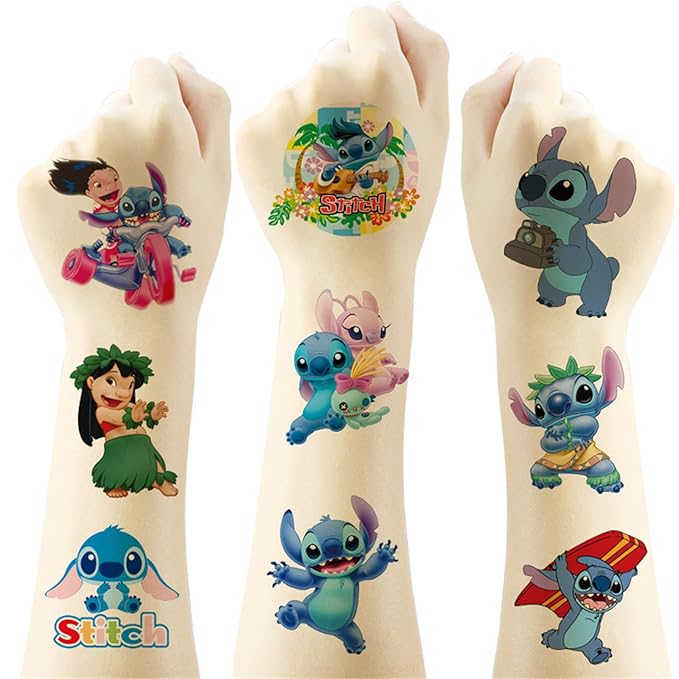 40pcs stitch temporary tattoos for