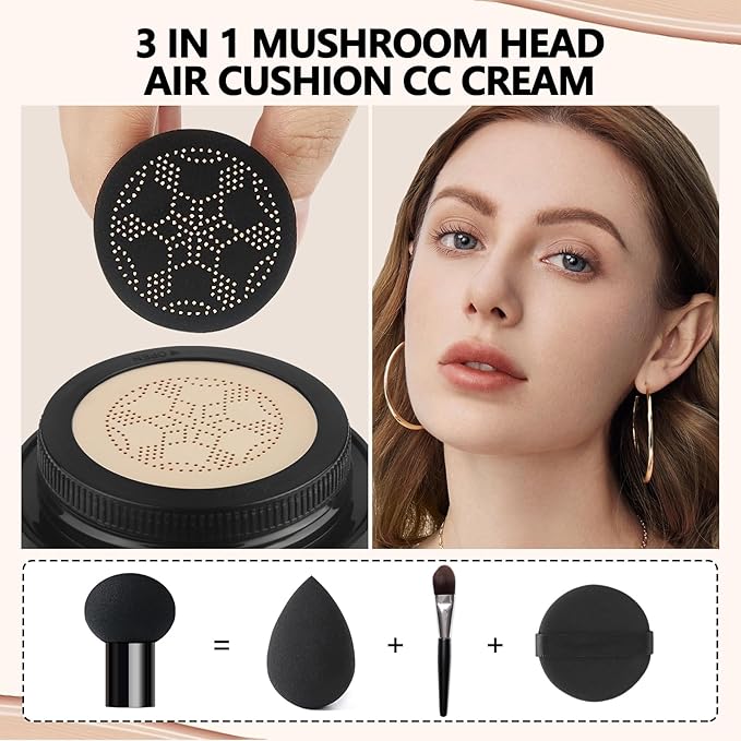 Mushroom Head Air Cushion CC Cream Strong Concealer 04, ) 200g