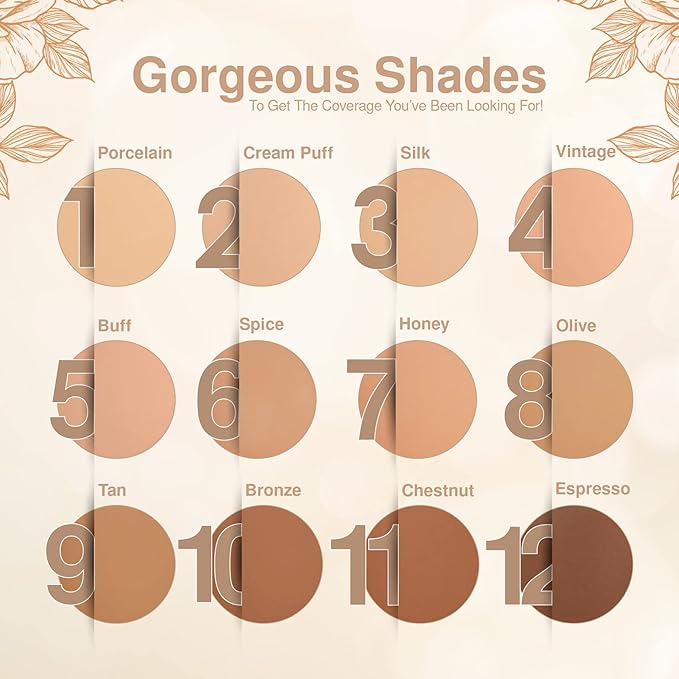 Frankie Rose Cosmetics Powder Foundation – Full Coverage Grams (Chestnut)