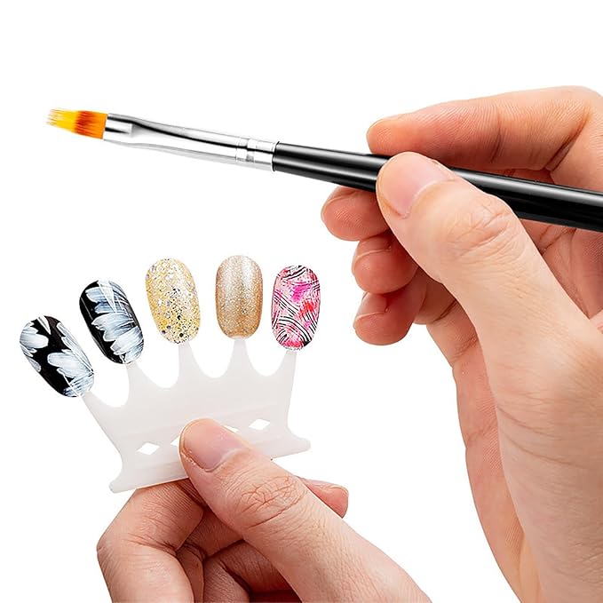 6pcs ombre nail brush and