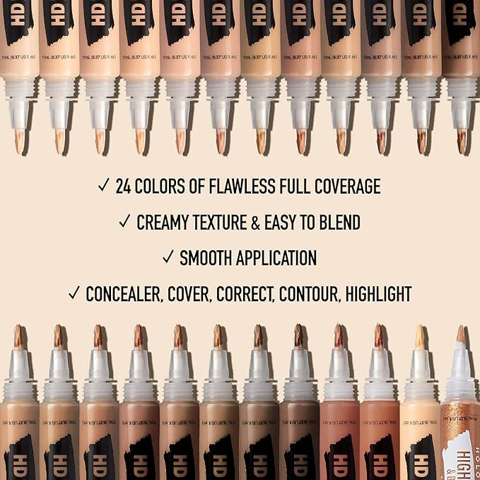 Ruby Kisses HD Brush Concealer & Foundation, Full