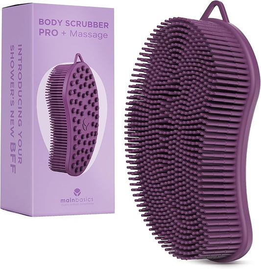 Mainbasics exfoliating silicone body scrubber