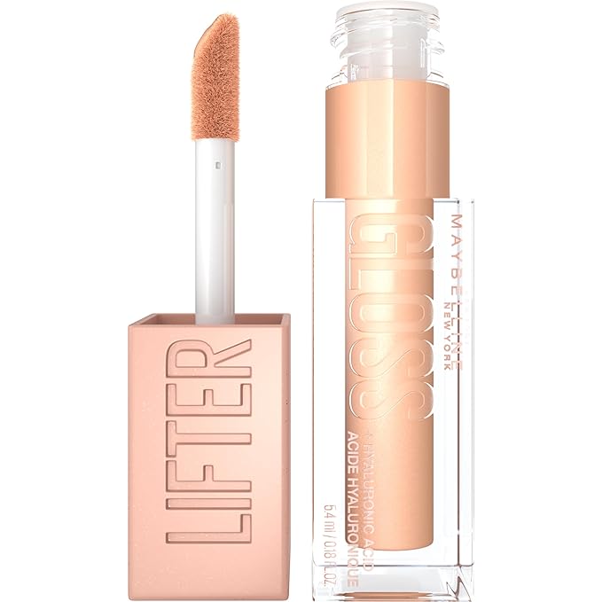 Maybelline Lifter Gloss, Hydrating Lip Gloss with Hyaluronic Lip