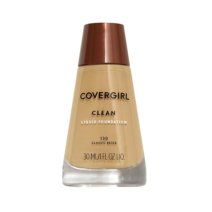 COVERGIRL Clean Makeup Foundation Classic Beige 130, (packaging may vary) 1 oz