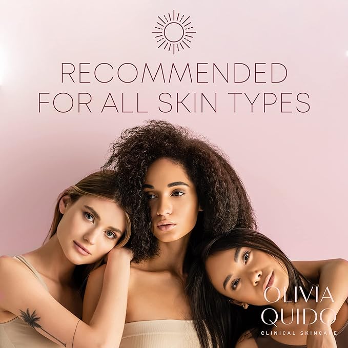 OLIVIA QUIDO Clinical Skincare Broad Spectrum Sunscreen SPF 50 with Lilac Stem Cell | Anti-Aging Skin Protection From UVA and UVB Rays | Water-Resistant Indoor and Outdoor Sunscreen with Matte Finish