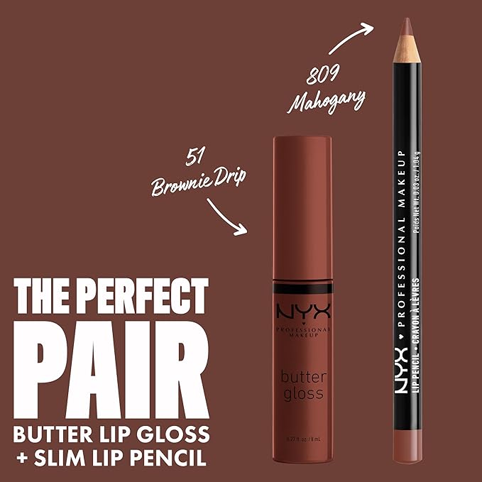 NYX PROFESSIONAL MAKEUP Butter Gloss Brown Sugar, Non-Sticky