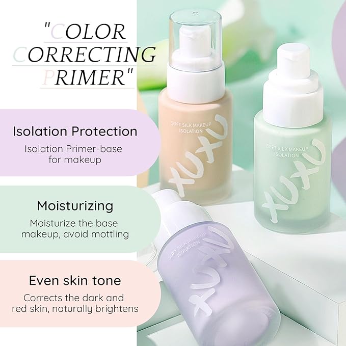 Color Correcting Makeup Primer, Tinted Face Primer Moisturizer Face 30ML