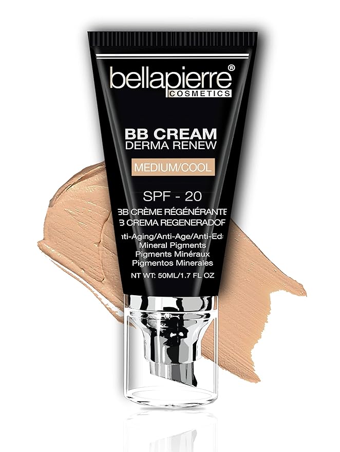 bellapierre BB Cream with SPF 20 - Tinted Medium Cool 7 Oz