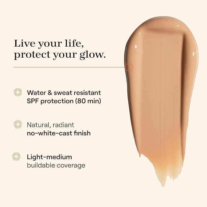 Live Tinted Hueguard Skin Tint SPF 50 - Tinted Mineral Sunscreen with Light-Medium Buildable Coverage With a Hydrating and Radiant Finish - Water and Sweat Resistant, 1.35 fl oz - Shade 09