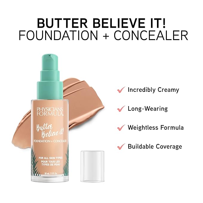 Physicians Formula Butter Believe It! Foundation + Concealer Concealer Deep-to-Rich