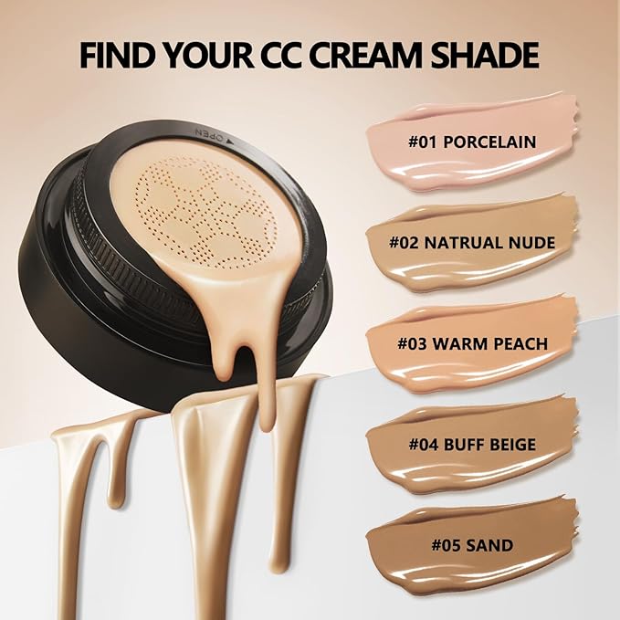 Mushroom Head Air Cushion CC Cream Strong Concealer 04, ) 200g