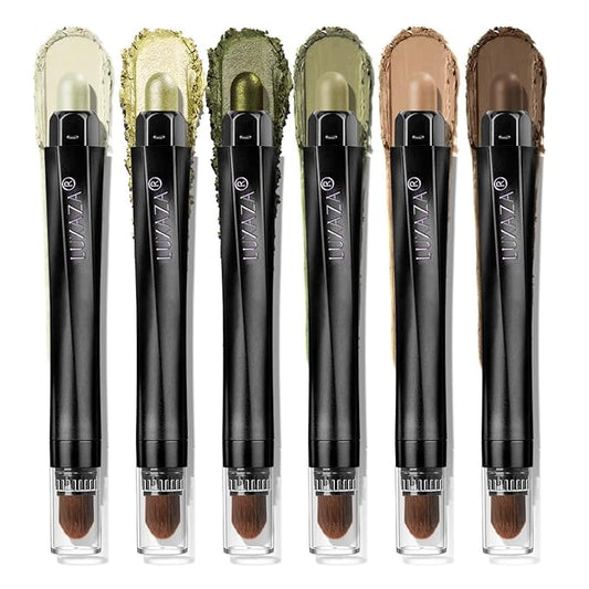 Neutral eyeshadow stick makeup set,