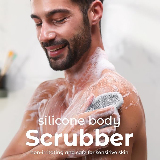 Mainbasics exfoliating silicone body scrubber